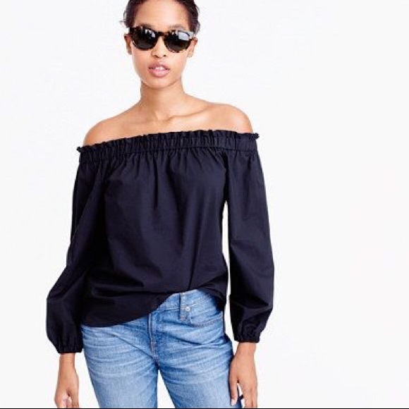 J. Crew Tops - J Crew Off The Shoulder Top